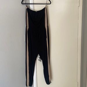 Express Black & Cream Jumpsuit